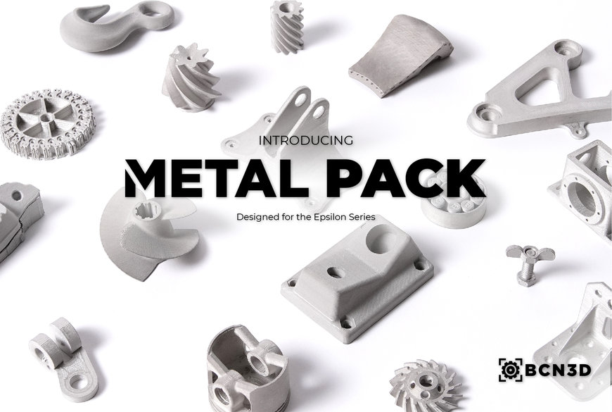 BCN3D lanza el nuevo Metal Pack para facilitar la impresión 3D en acero inoxidable